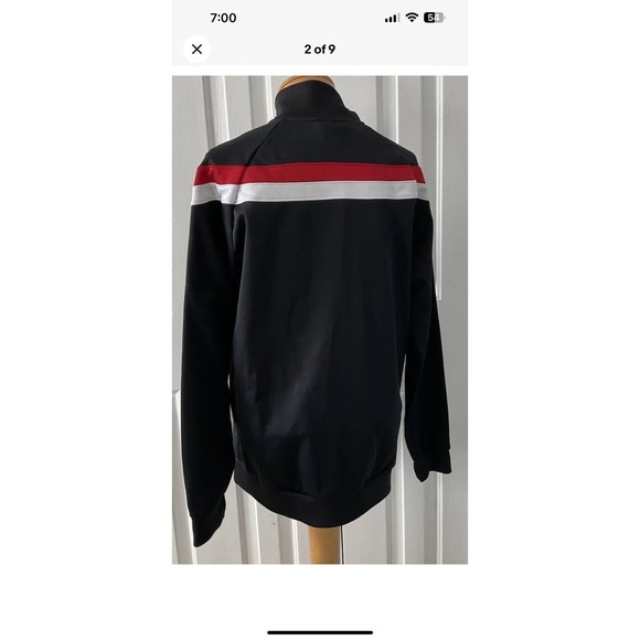Adidas North Carolina State Men's/Unisex Track Jacket Black Full Zip Sz 50 (M) - Picture 2 of 9